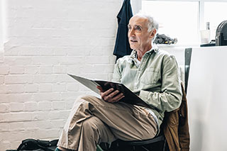 Christopher Bianchi in rehearsals