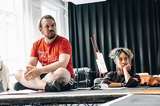 Lachlan McCall & Leda in rehearsals