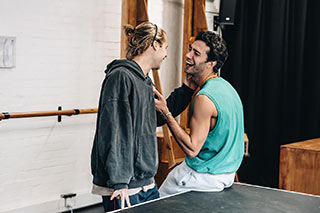 Ed McVey & Bruce Herbelin-Earle in rehearsals