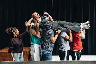 Leda & Maisie Smith in rehearsals 