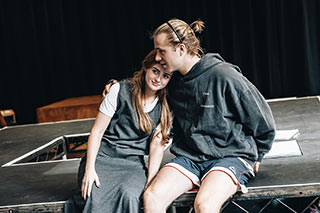 Maisie Smith & Ed McVey in rehearsals
